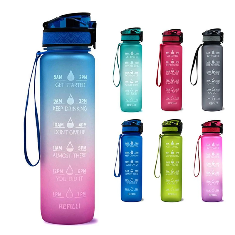 

32 Oz Fruit Infuser Water Bottles with Time Marker Insulation Sleeve Recipe Ebook Fun Healthy Way to Stay Hydrated 32OZ Sport, Customized color