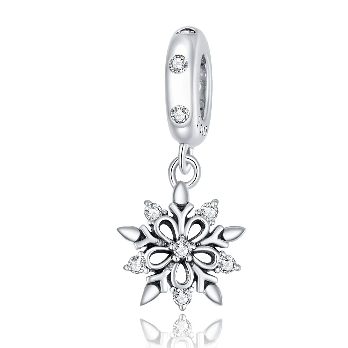 

Classical crystal snowflake pendant for jewelry making 925 silver pendant charm
