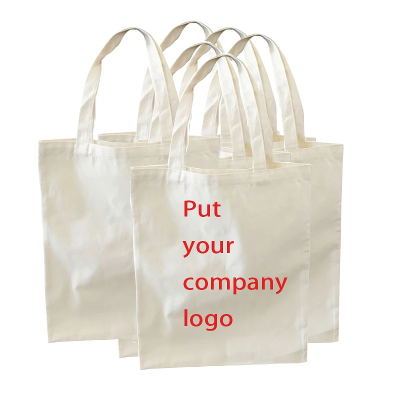 Personalized Tote Bag Printable logo Wholesale Advertising Promotional Custom Canvas Handbag Custom Sublimation Tote Bag