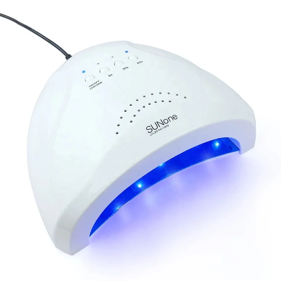 

Wholesale Professional nail lamp dryer wholesale factory price 24W/48w sunone uv led nail lamp, White , champagne