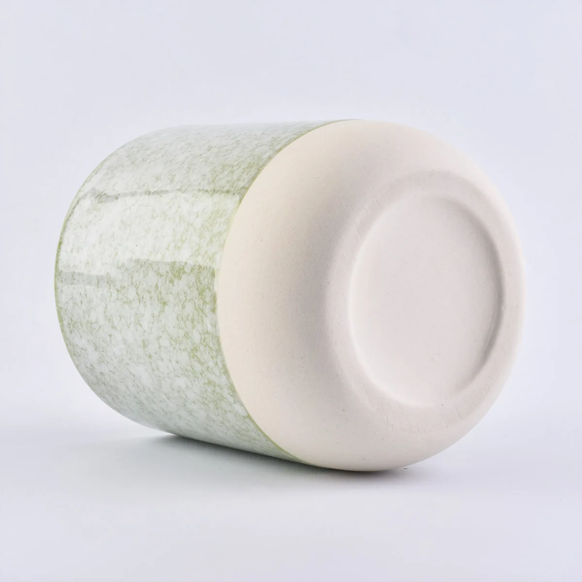 sparkle ceramic candle jar