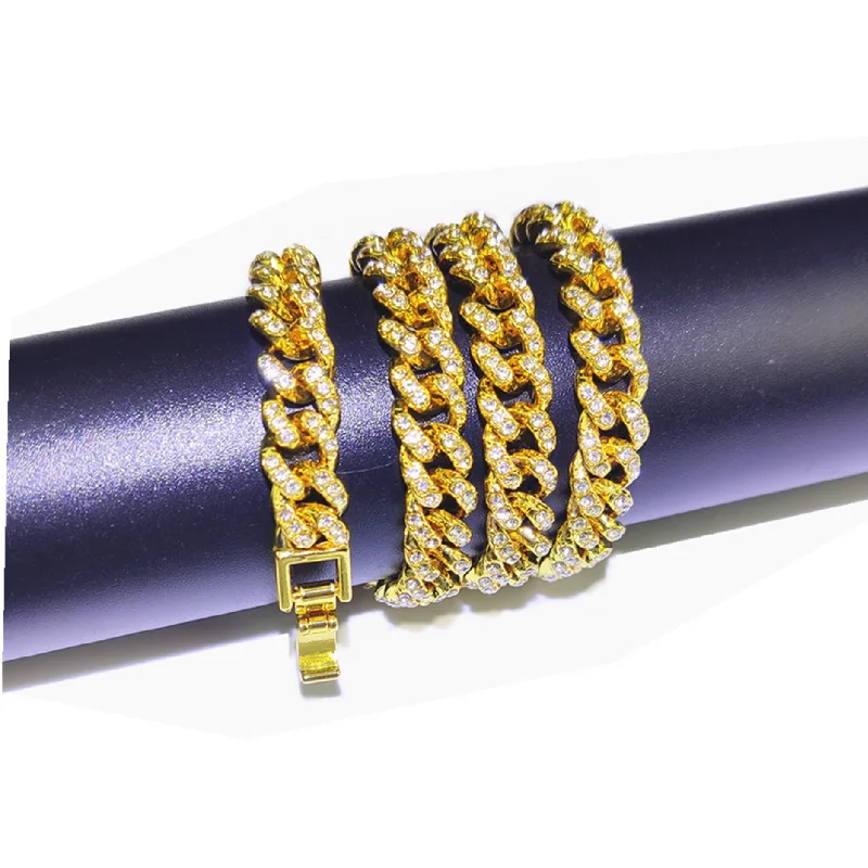 

Hot selling simple couple chain western popular jewelry rapper rock cuban necklace chain