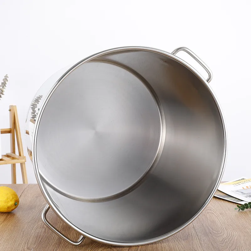 Stainless Steel Big Capacity Large Commercial Cooking Pots Ollas Grande