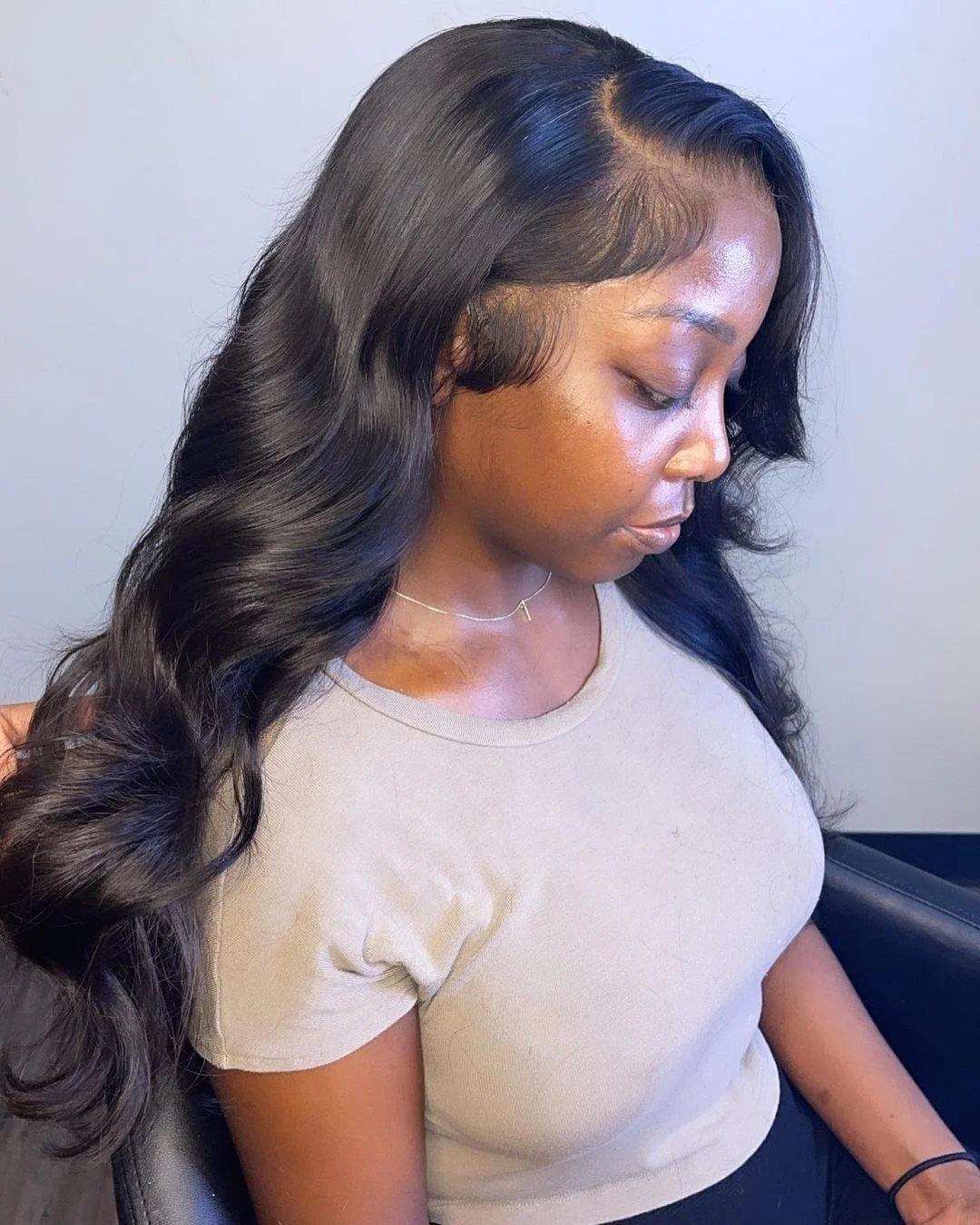 

New Arrival Latest Design Full Lace Front Wigs Natural Black Human Hair