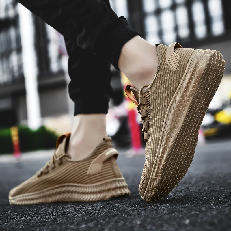 

High Quality Fashion Comfort Lace-up Men Sneakers Breathable running Sport Shoes
