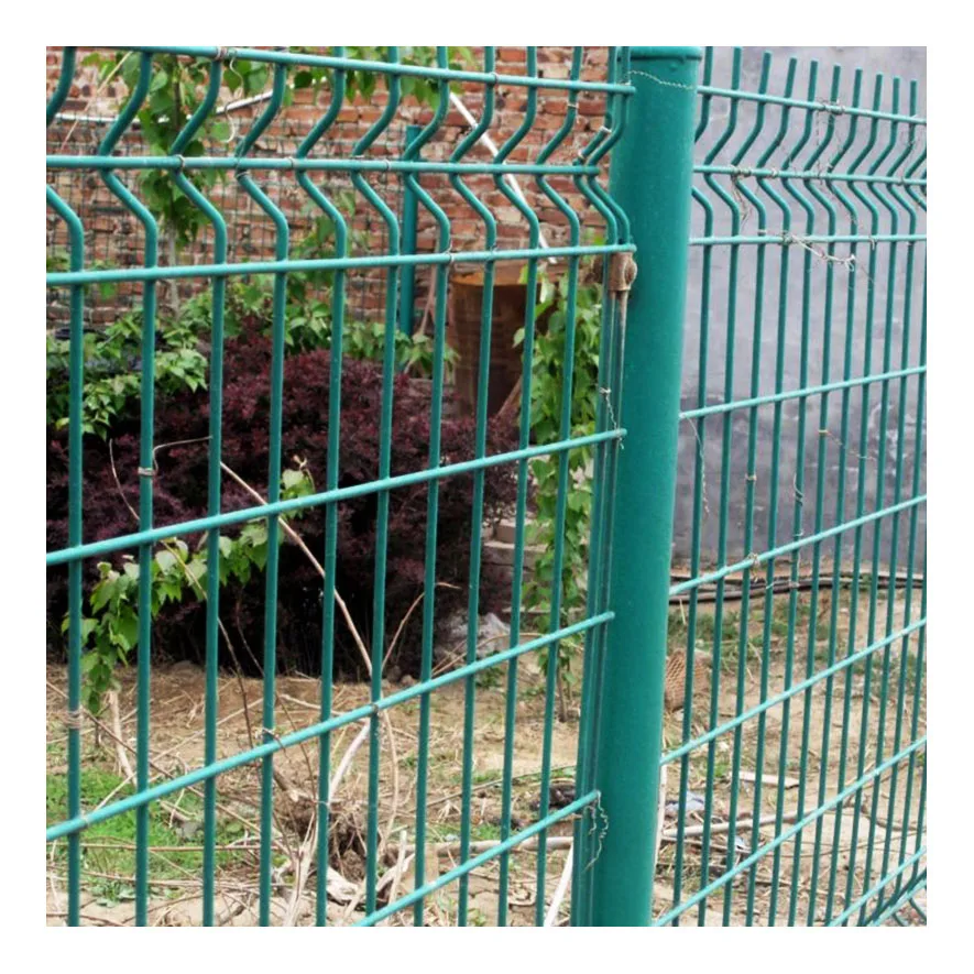 PVC coated welded wire mesh fence panel galvanized wire  fence powder welded fencing