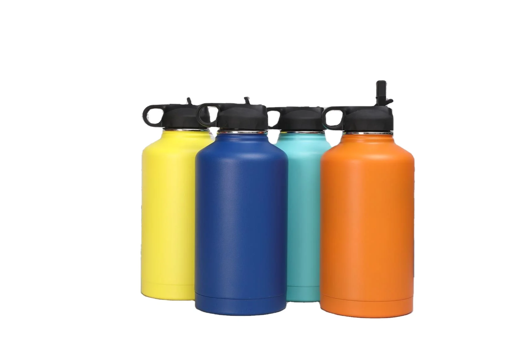
The same type of stainless steel thermos bottle 64oz gradient space kettle thermos cup outdoor sports kettle customization 