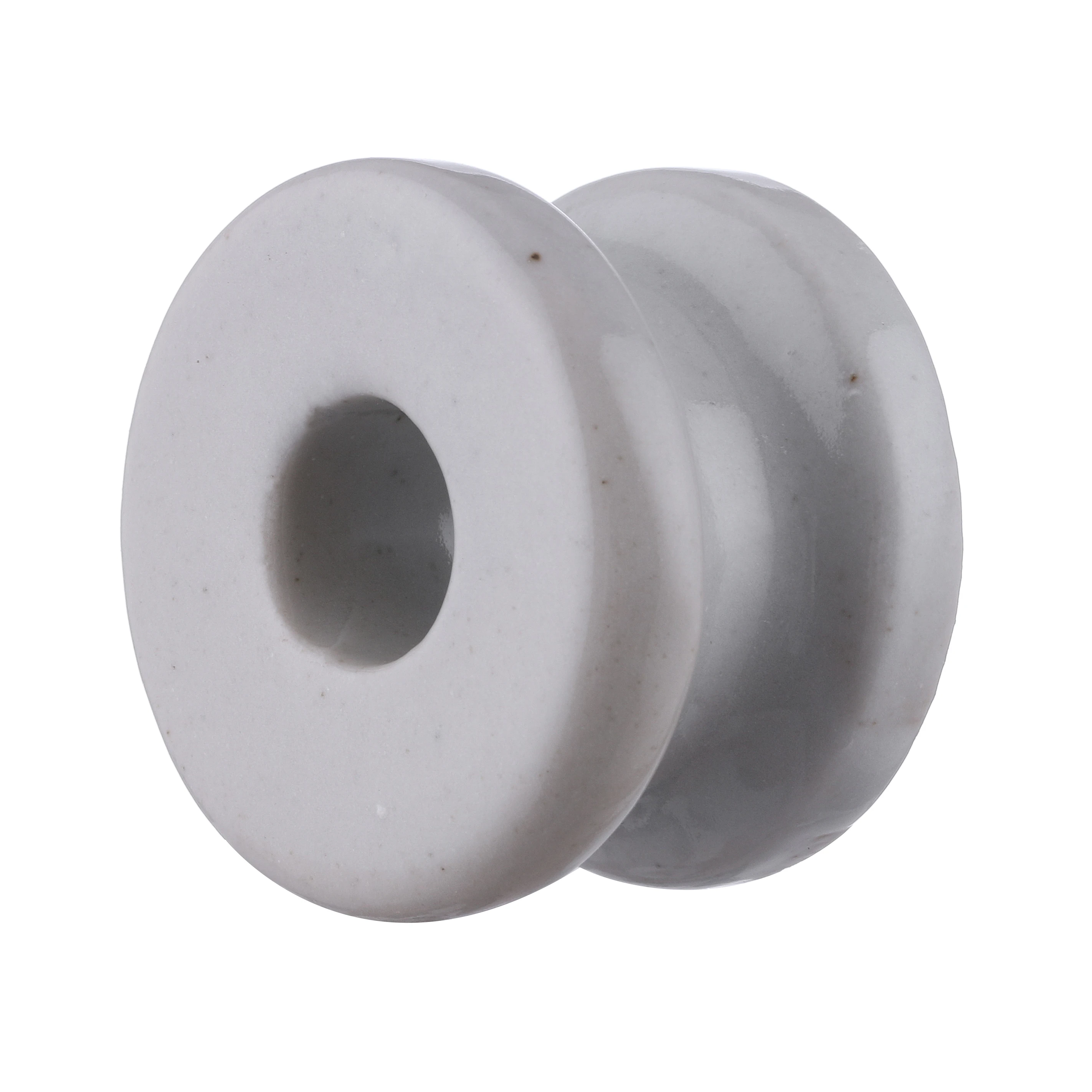 

Electric Fencing Corner or End of Fence Small Porcelain Donut Bobbin Insulator H28mm Dia40mm Hole13.5mm Farm Equipment INS092, White