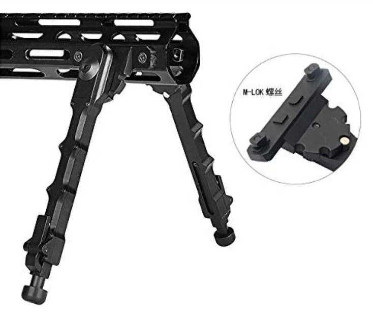 

Tactical M-Lok Bipod V9 Tripod Split Tactical Tripod M-Lok Metal Tactical Stand Adjustable And Lockable Legs, Matte black
