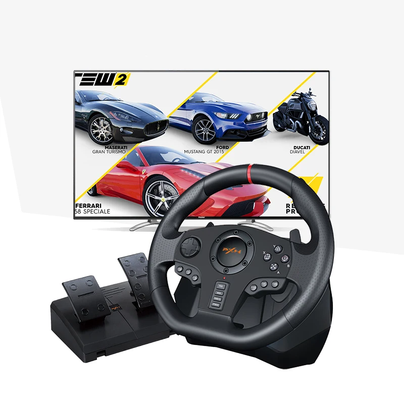

PXN-V900 900 Degree Video Game Accessories PS3 USB Racing Car Game Steering Wheel for PC PS4 Xbox 360 Nintendo Switch