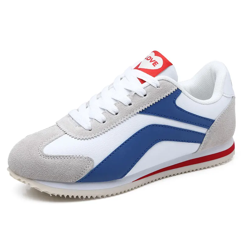 

Men Fashion Flats 2021 Men Casual Shoes Man Canvas for Male Shoes, White blue/white red/black