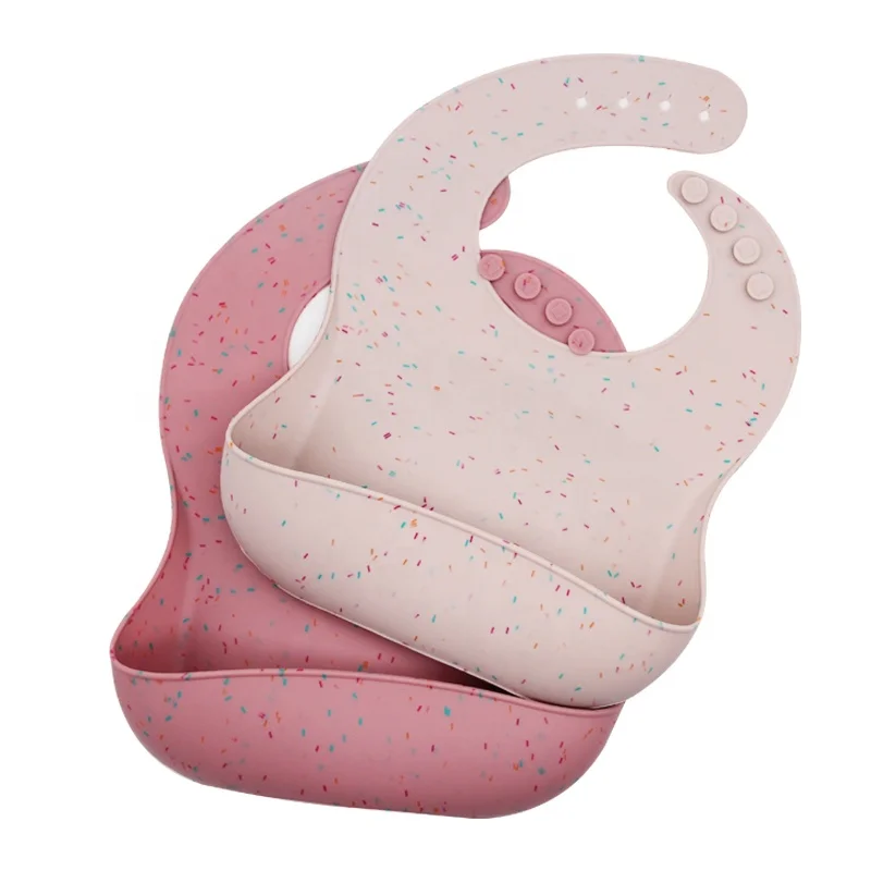 

babero silicona Feeding Supplies Silicone Baby Bib With with Food Catcher Baby Silicone Bibs Wholesale baberos de silicona, Any pantone color or customized