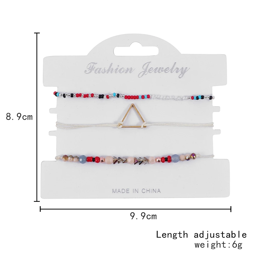 

Factory Hot Selling Charms For Bracelets Bulk Colored Diamond Bracelet Triangle Bracelet For Party Use, Multiple colour