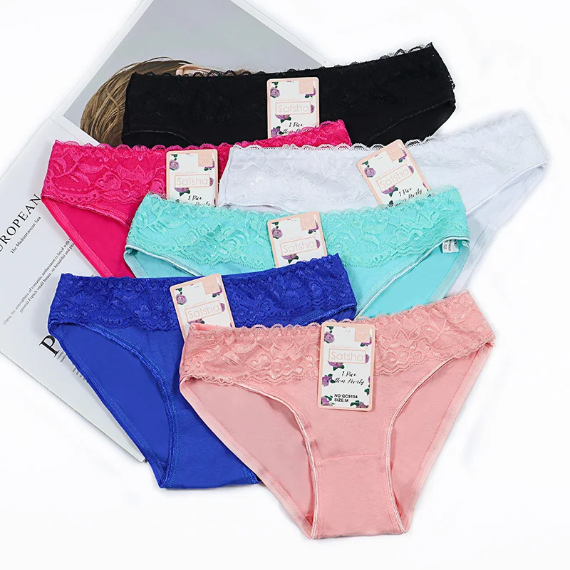 

Fashion Cotton Underwear Fat Women Panties Sexy Lady Briefs Underwear, Mix color
