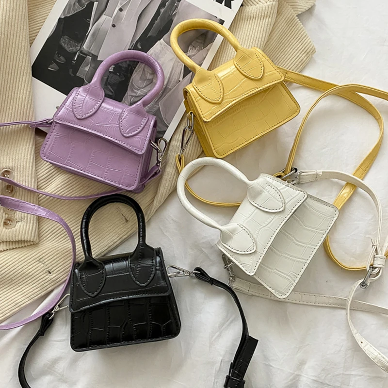 

2021 Luxury Handle Mini J Bags Brand Purses Handbags Women Designer Small Shoulder Crossbody Bags Female Crocodile Pattern Totes