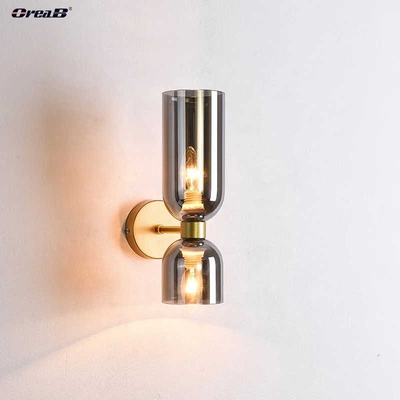 

Modern Glass Wall Sconce Candle Amazon Nordic Creative Ladder Wall Lamp Luxury Bedroom Hanging Bedside Lamp Light Oreab