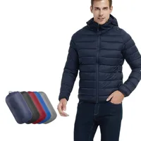 

New Design Winter Light Down Jacket Custom Mens Puffer Jacket With Hood