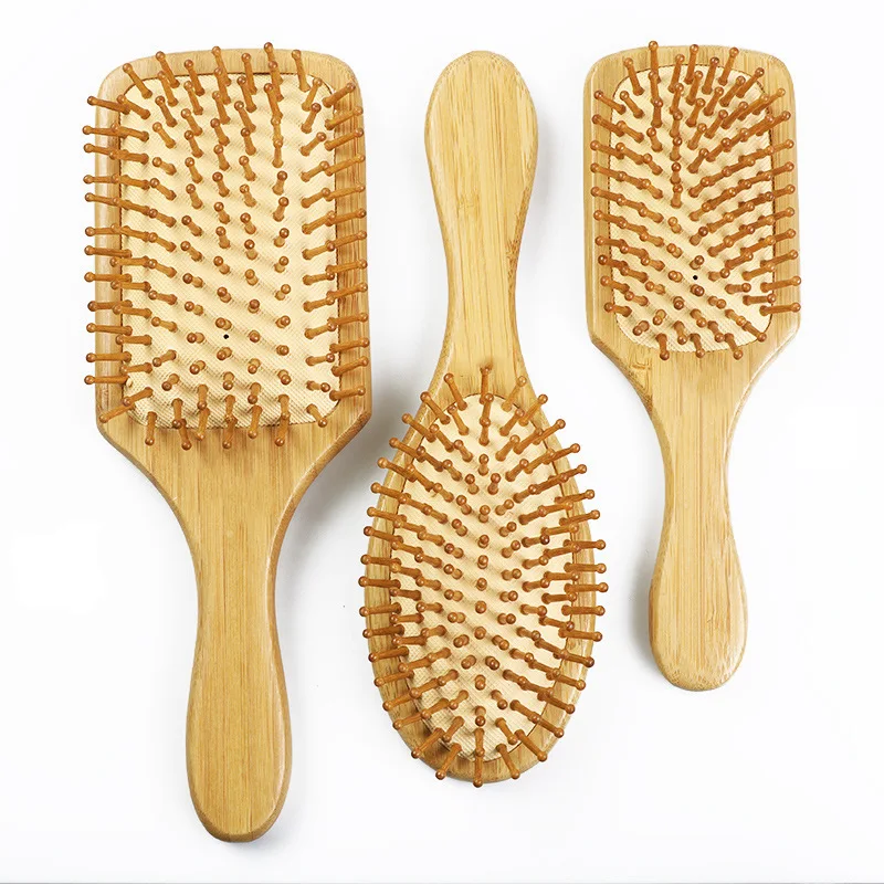 

Bamboo Air Cushion Comb Straighten and Smooth Hair Curly Hair Not Fuzzy Antistatic Scalp Health Massage Airbag Comb