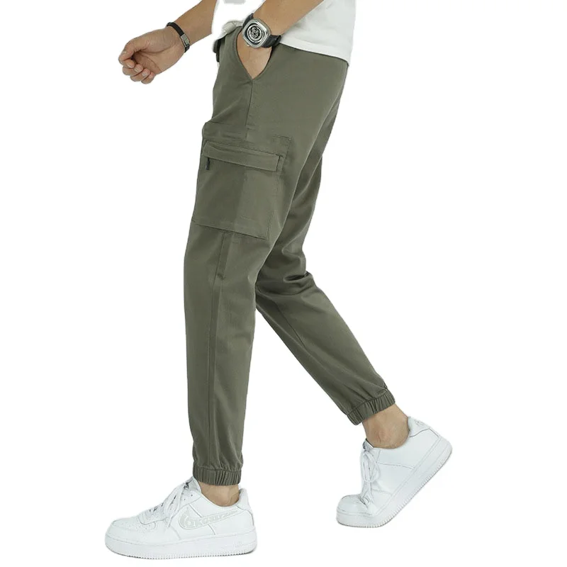 

Spring And Summer Mens Joggers Brand Vintage Legged Casual Pants Men's Drawstring Sports Pants, Customized color