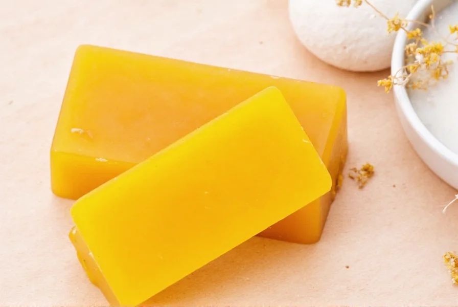 Turmeric root and turmeric soap bar showing natural ingredients