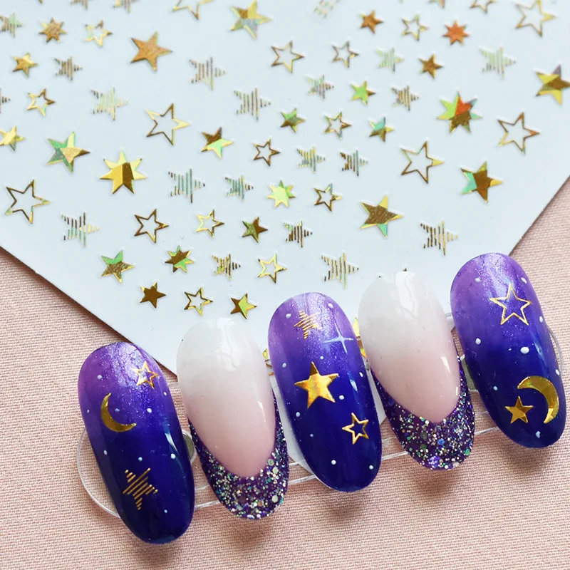 

Wholesale Hot Sale Star Nail Stickers Art Sticker Decals Nails Decor Decoration