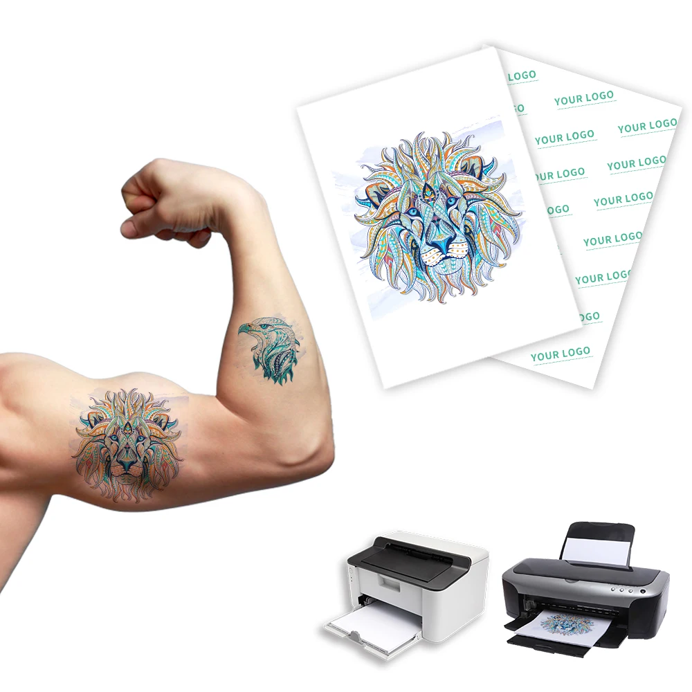 

Ready To Ship Excellent tattoo paper a4 100 sets A+B decal paper temporary tattoos full body tattoos sticker paper