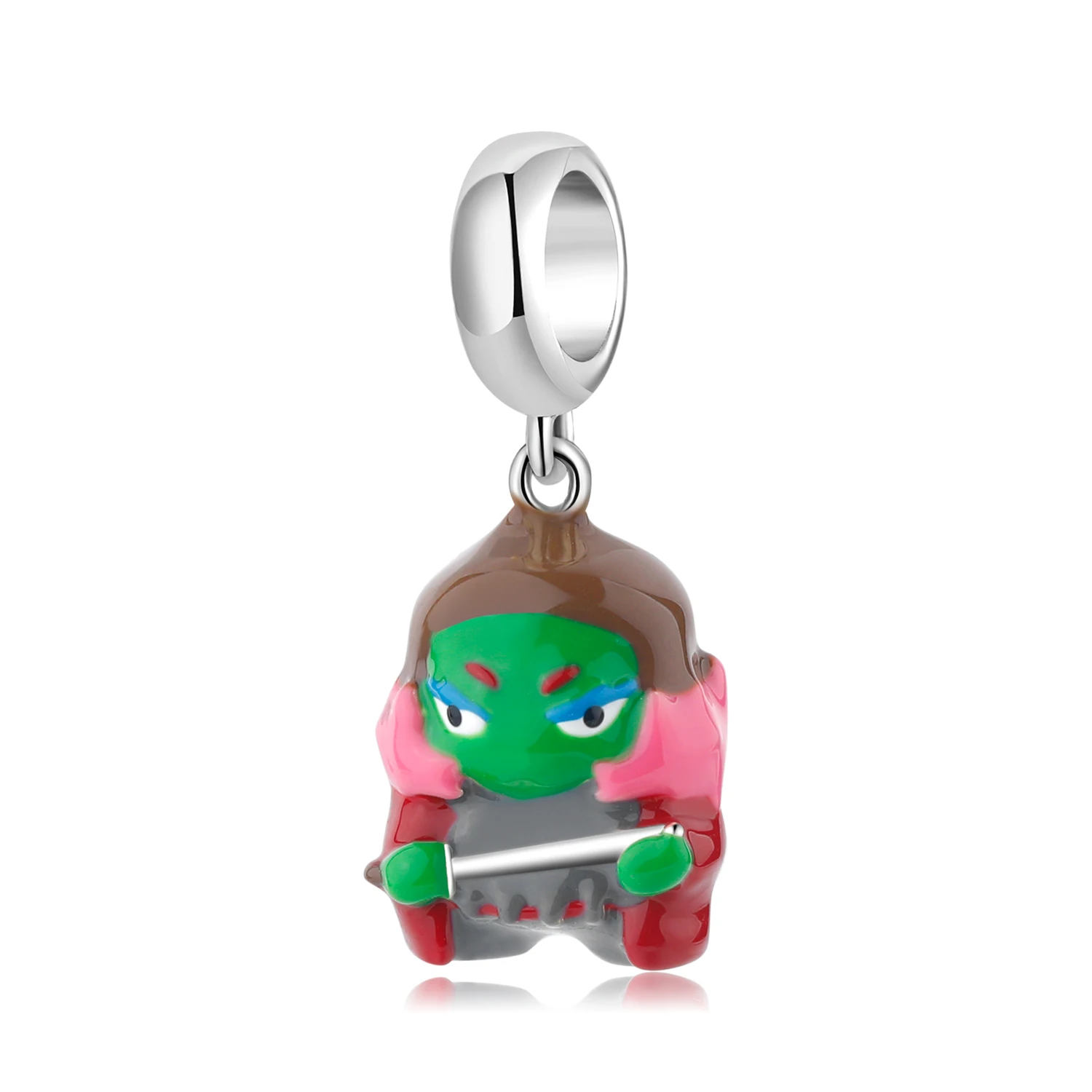 

Original Charms Pendant 925 Silver Guardians of the Galaxy Gamora Enamel Beads Fit Original Women Bracelet Jewelry