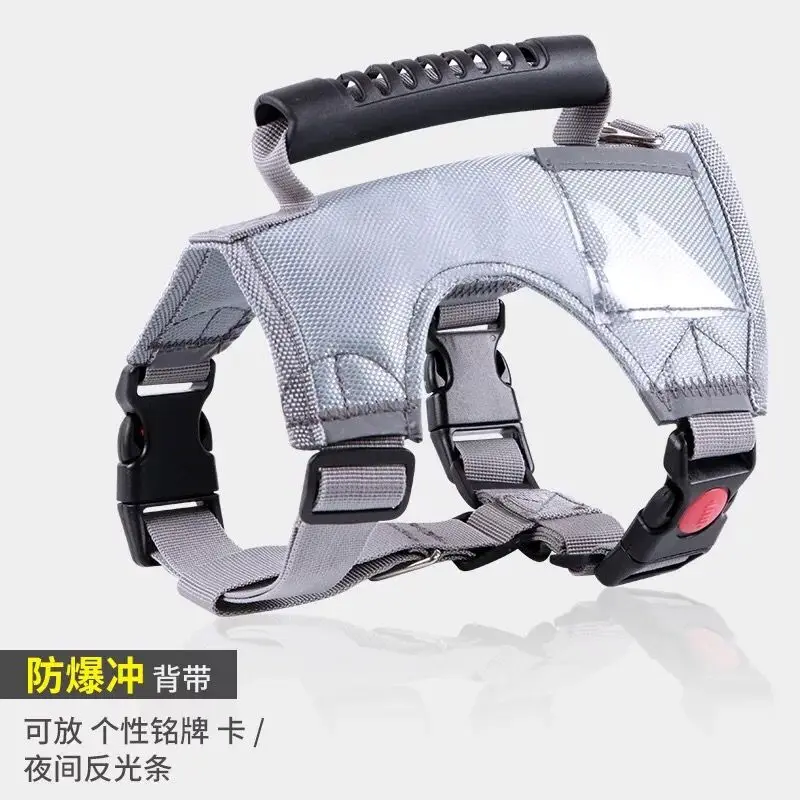 

Dog Harness Reversible, No-Pull 3M Reflective Breathable Adjustable Pet Vest with Removable Patches for Outdoor Walk Travel, Red, black, camouflage