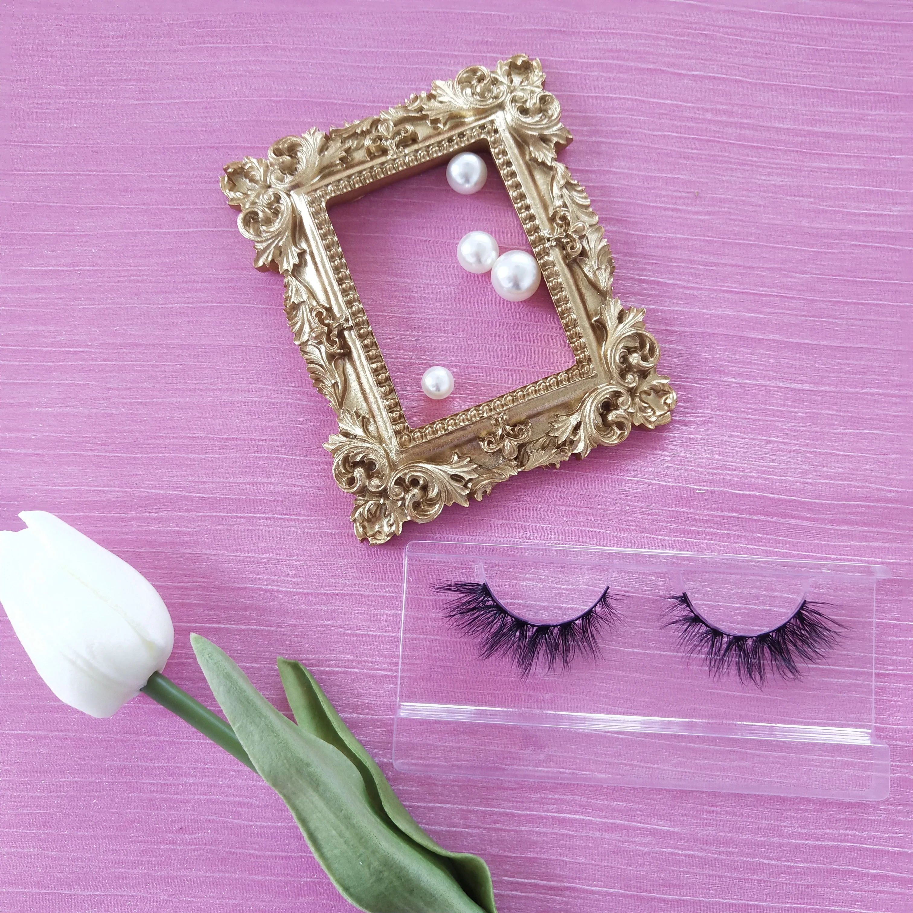 

Eyelashes Tray Custom Boxes For Lashes Own Brand Private Label Mink Lashes With Packaging High Quality 3D Mink Lashes, Black color