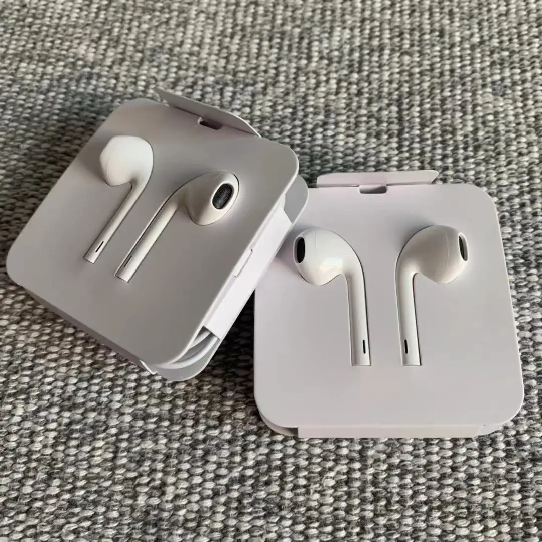 

100% Original Chip In Ear Headphones Wired Earbuds for iPhone 11 X XR XS Max 8 7 Earphone Headphone