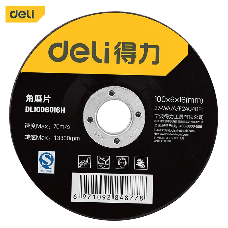 

Deli Tools 100mm180mm angle grinder Cutting Cut-Off Wheel Disc abrasive grinding cutting wheel for Metal Stainless Steel