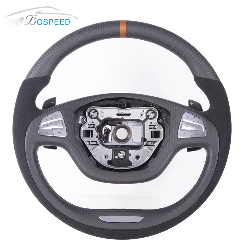 

2015-2017 Carbon fiber steering wheel for Benz Maybach S400,matte carbon fiber steering wheel