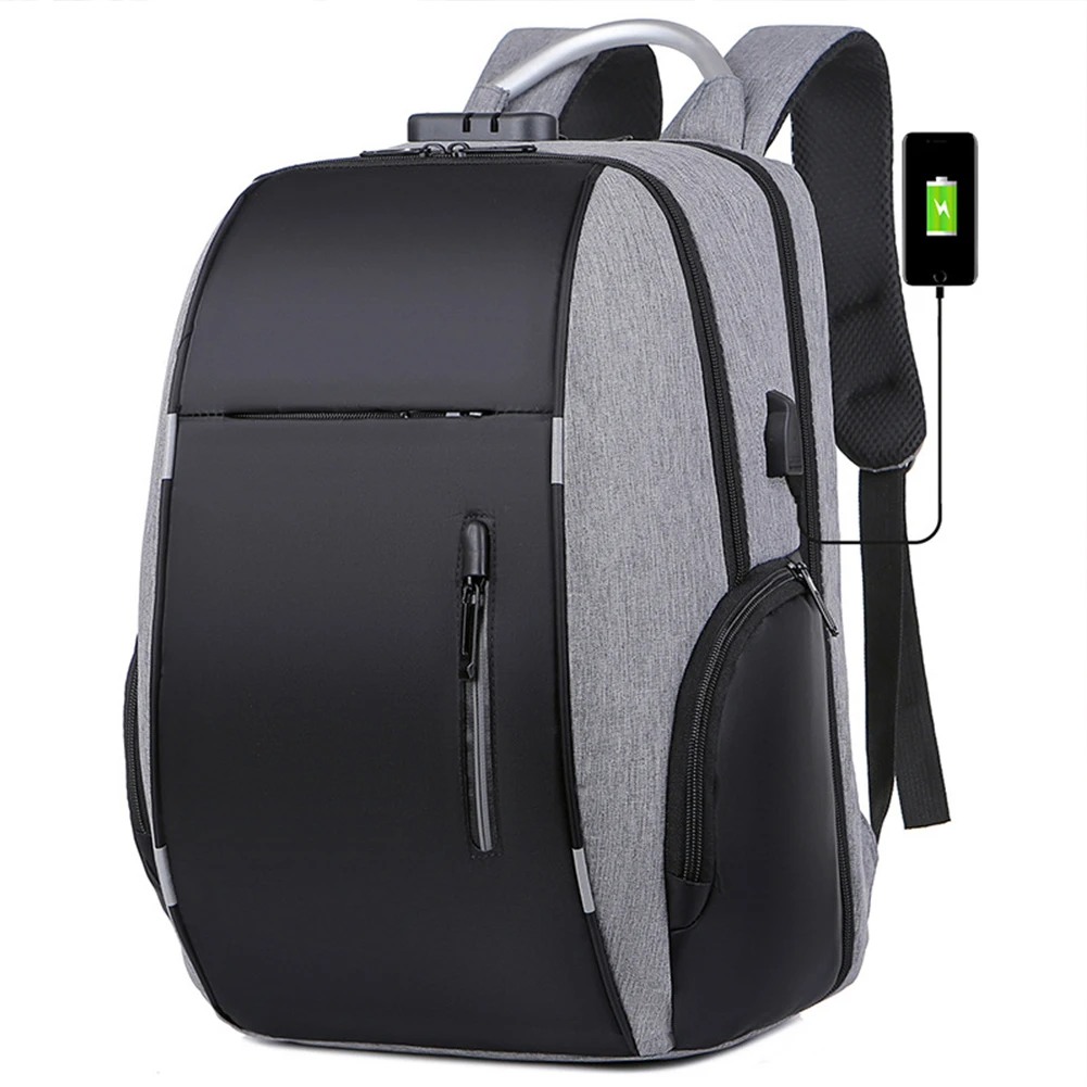 

Durable Male Tempting Anti-theft Backpack, Usb Smart Business Backpack With Code Lock/, Black,gray,blue