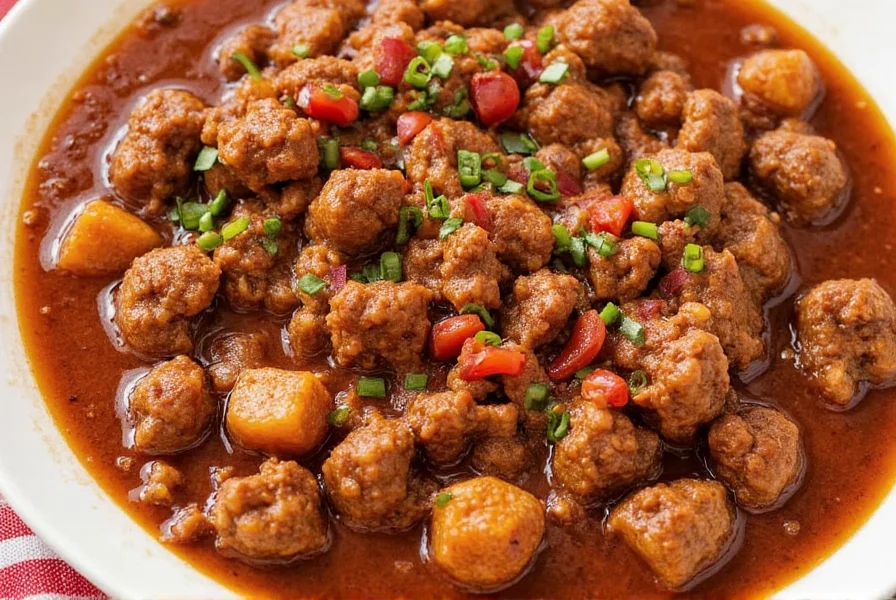 Finished Carne Adovada Dish