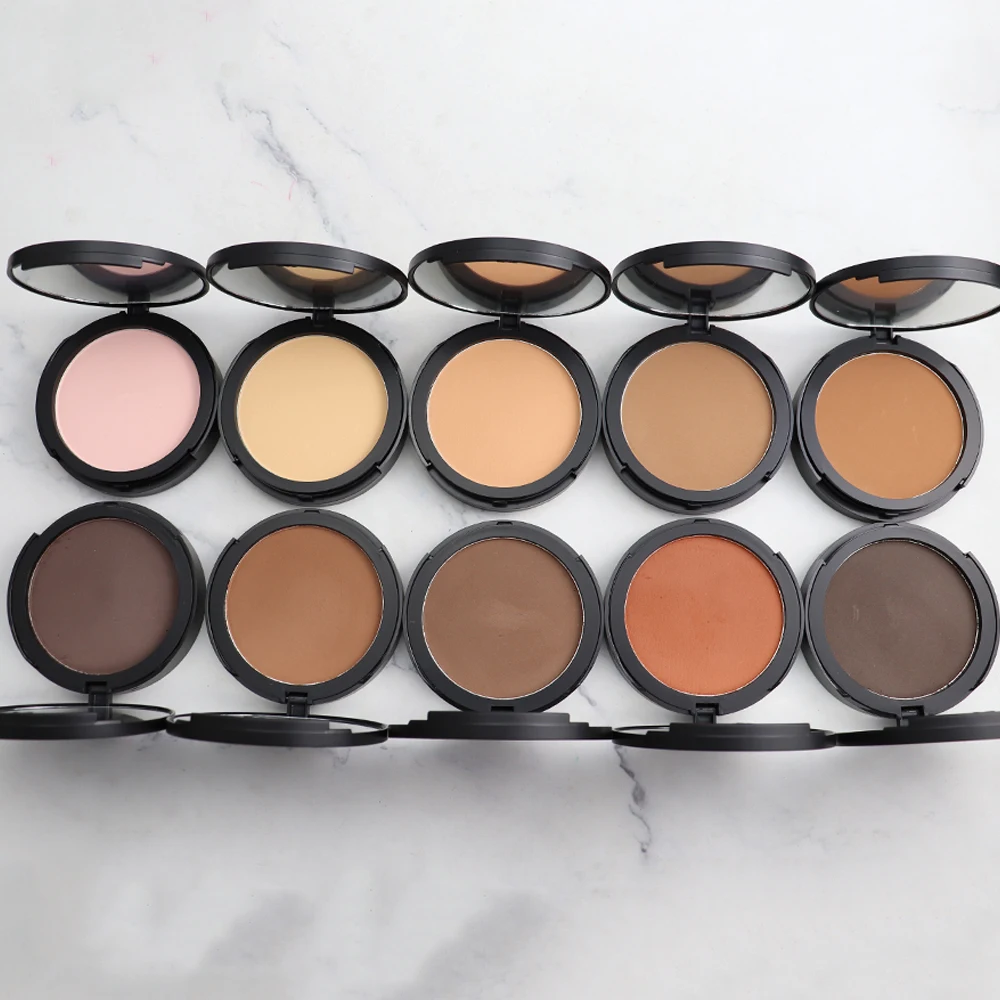 

Waterproof pressed powder blush contour face makeup pressed setting powder, 10 colors