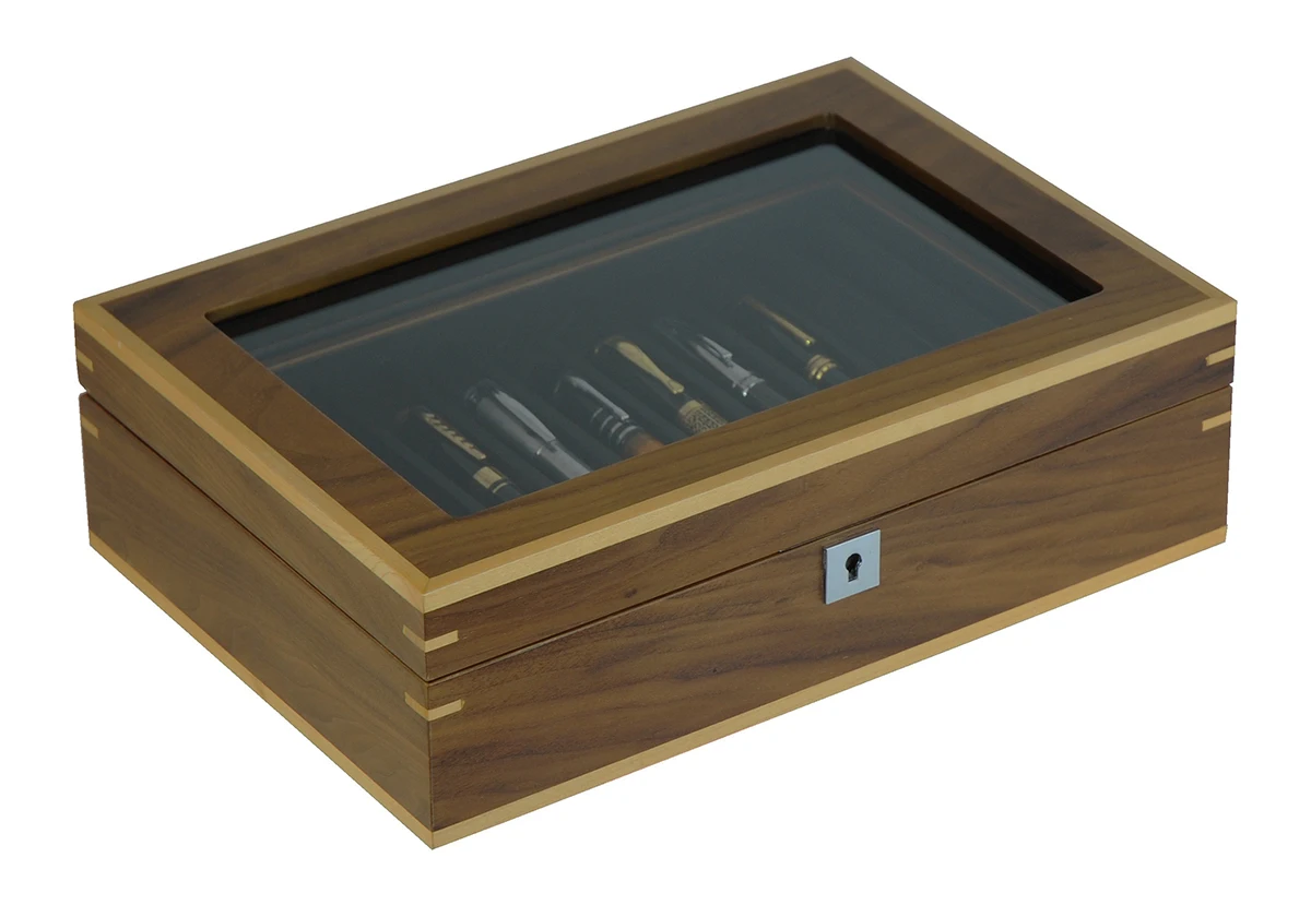 Sonny Luxury Pen Box Walnut Wood Finishing High Quality Fountain Pen