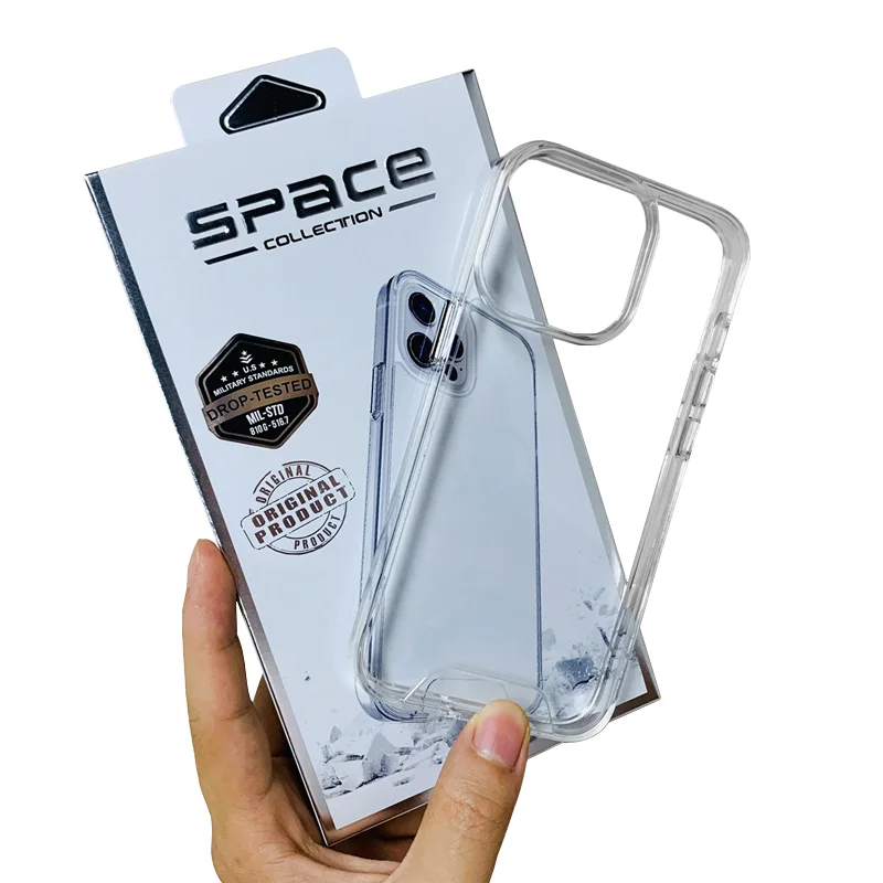 

Wholesale Air Space Transparent Bumpers Mobile Phone Cover For Iphone 13 12 11 Mini Pro Max X XR Biodegradable Cellphone Case