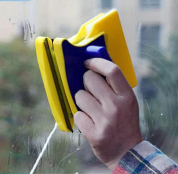 

Double sided magnetic window cleaner mop glass cleaning tool eraser scraper glass dust eraser house cleaning