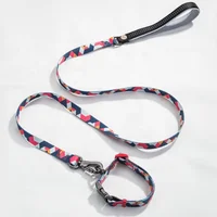 

Retractable Sublimation Dog Leash And Collar Decorative Pet Colalrs