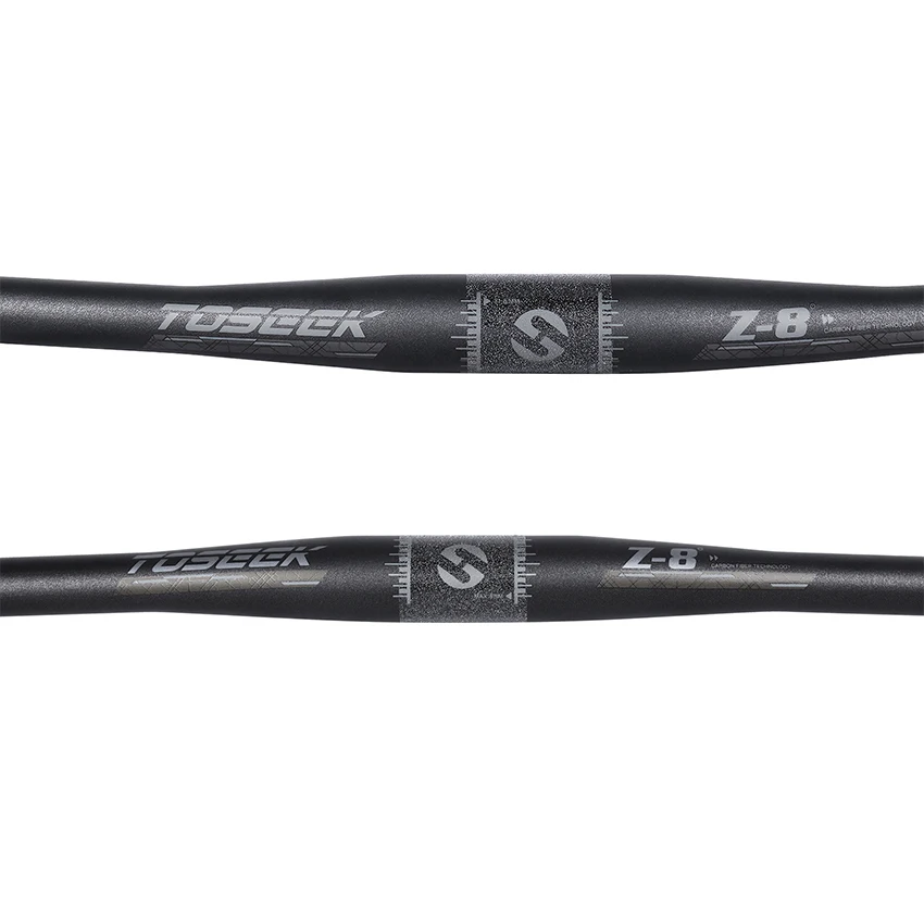 

Toseek 8 degree mountain bike straight handlebars black matte 31.8mm bicycle mtb carbon cycle handle bar