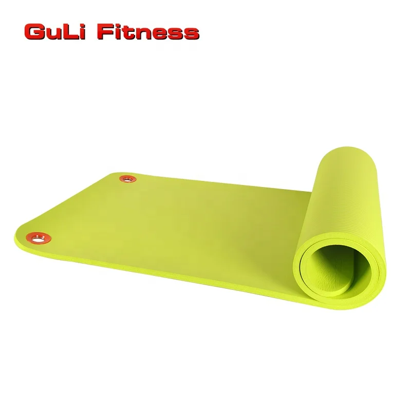 

Guli Fitness Hanging Exercise Mat Workout Mat with Eyelet for Group Fitness Classes, Home Workout, Exercise, Yoga and Pilates, Blue/pink/red/black or customized