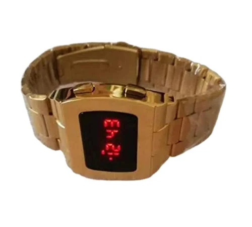 

70s 1970s Old Vintage Style LED Watch Red Digital Rare Retro 12/24hour Astronaut Style Watches Men