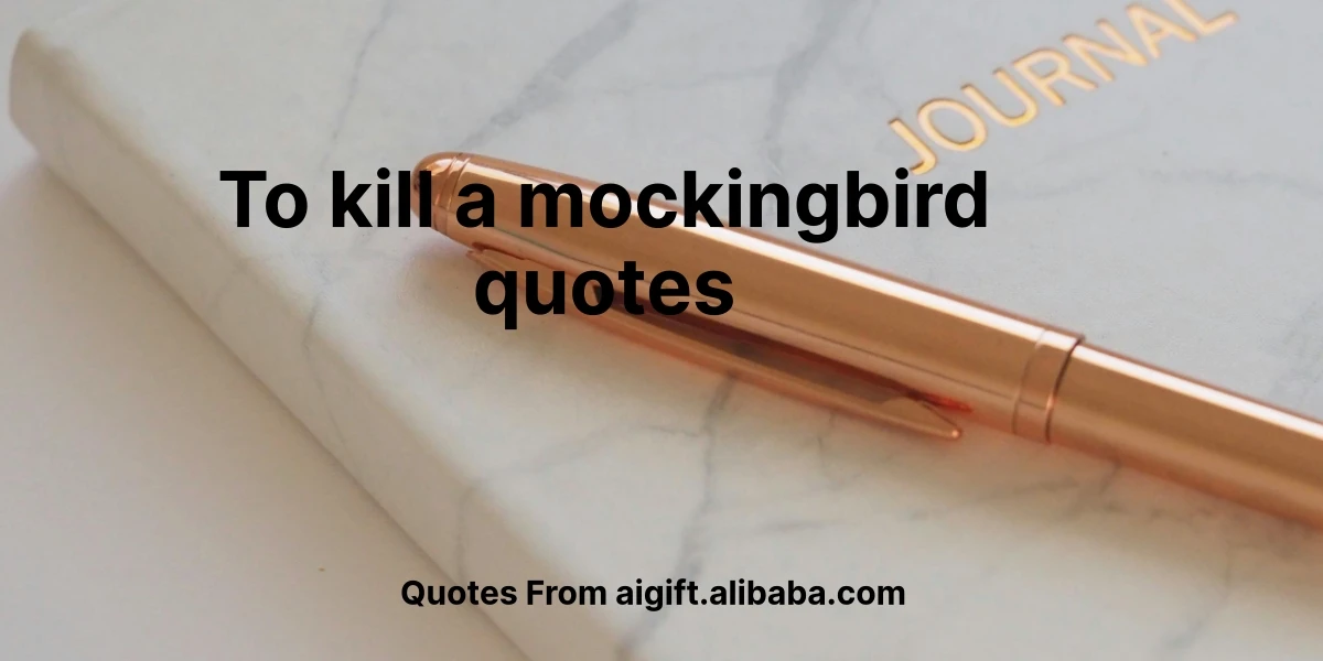 to kill a mockingbird quotes