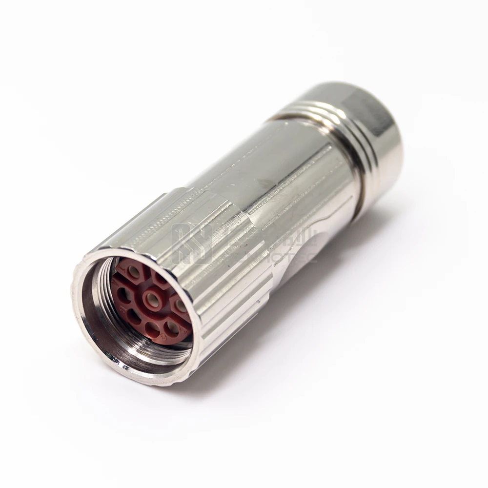 

M23 Power Housing Panel Connector Plug 923 8 Pin Female for Servo Motor