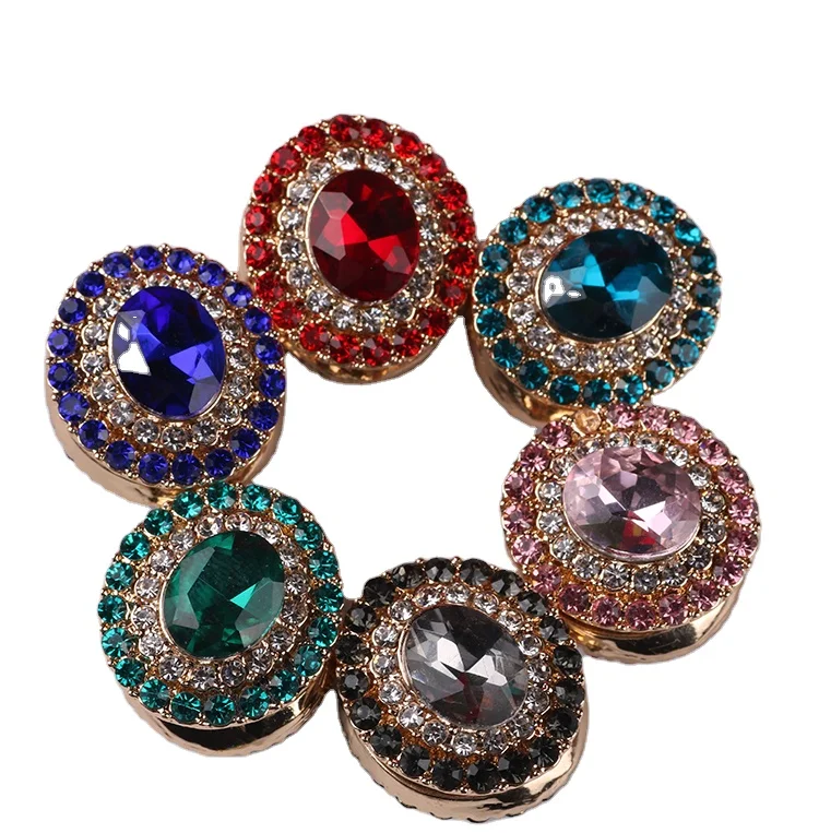 

Wholesale Oval Diamond Colorful Hijab High Quality No-Snag Hijab Magnets hijab pins ,Party Dressing Jewelry Gifts No pin Brooch, Piture color