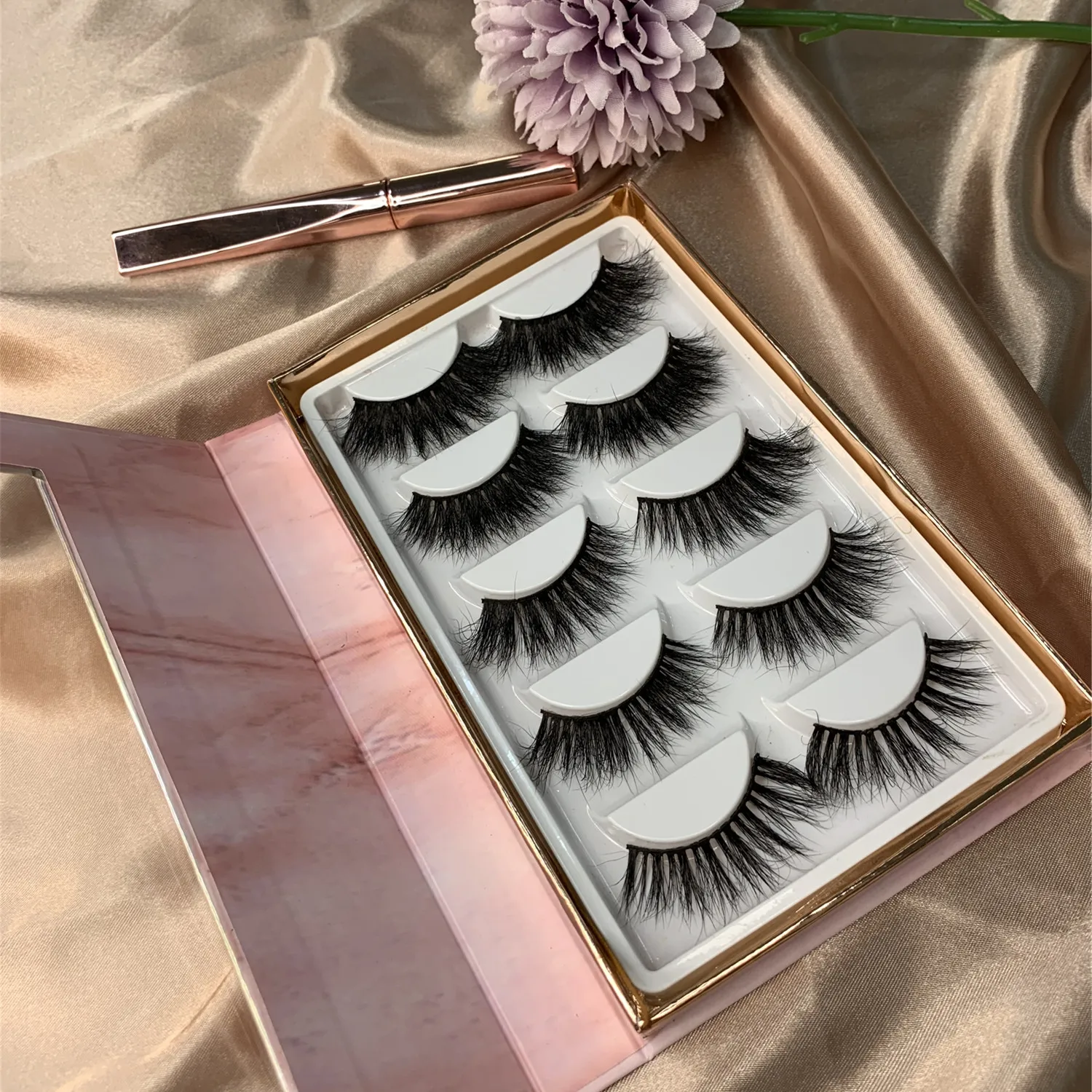 

fluffy mink 100% real mink eyelashes private label volume false eye lashes free sample eyelash, Natural black