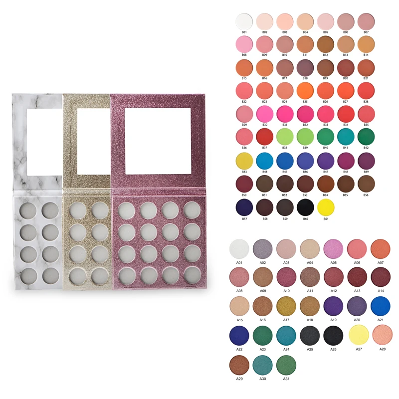 15 Color High Pigment OEM Cosmetics Makeup Custom Private Label Eyeshadow Palette