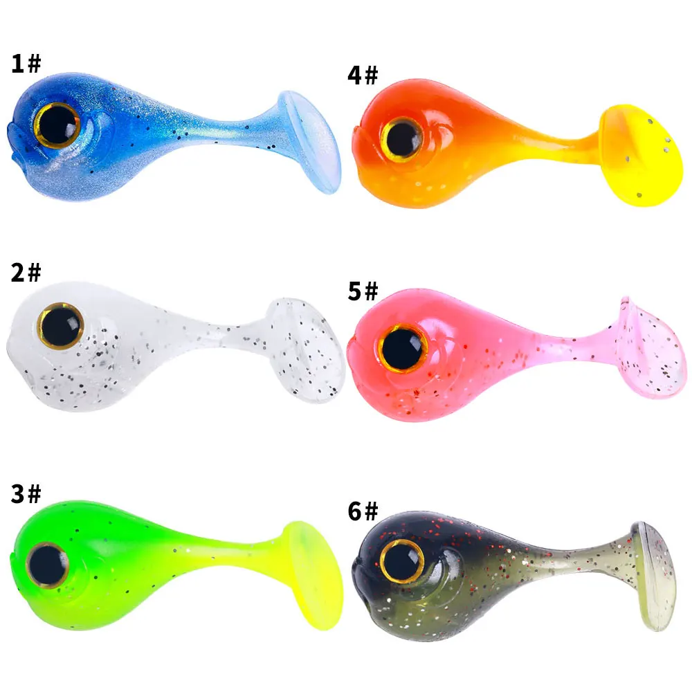 10pcs/bag Wholesale 4.5cm 3g Tadpoles Soft Lure Artificial Silicone Rubber Bait Soft Plastic Fishing Lure