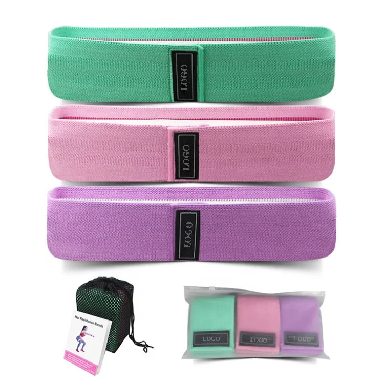 

Wholesale Make Your Own Booty Elastic Gym Band Yoga Fitness Exercise Hip Circle Loop Resistance Band Set Of 3, Green,pink,grey,white,black