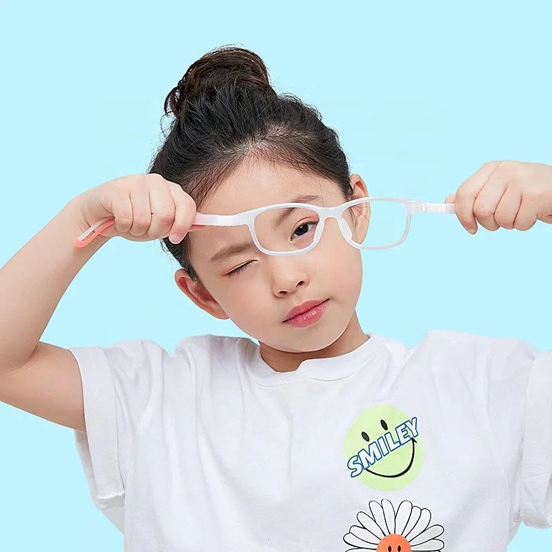 

High quality children eyewear China wholesale optical TR90 Silica Gel frame kids anti blue light computer glasses, Same as photo